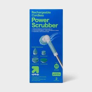 Power Scrubber with Attachments Handheld Plus Extended Handle - up&up